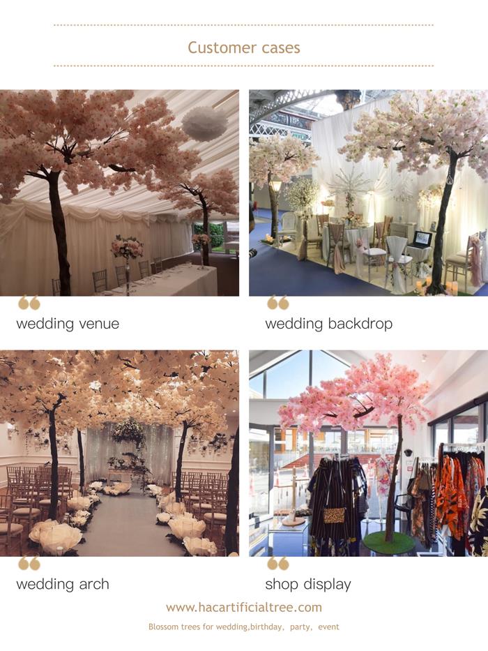 Artificial cherry blossom tree from customers Artificial cherry blossom tree from customers