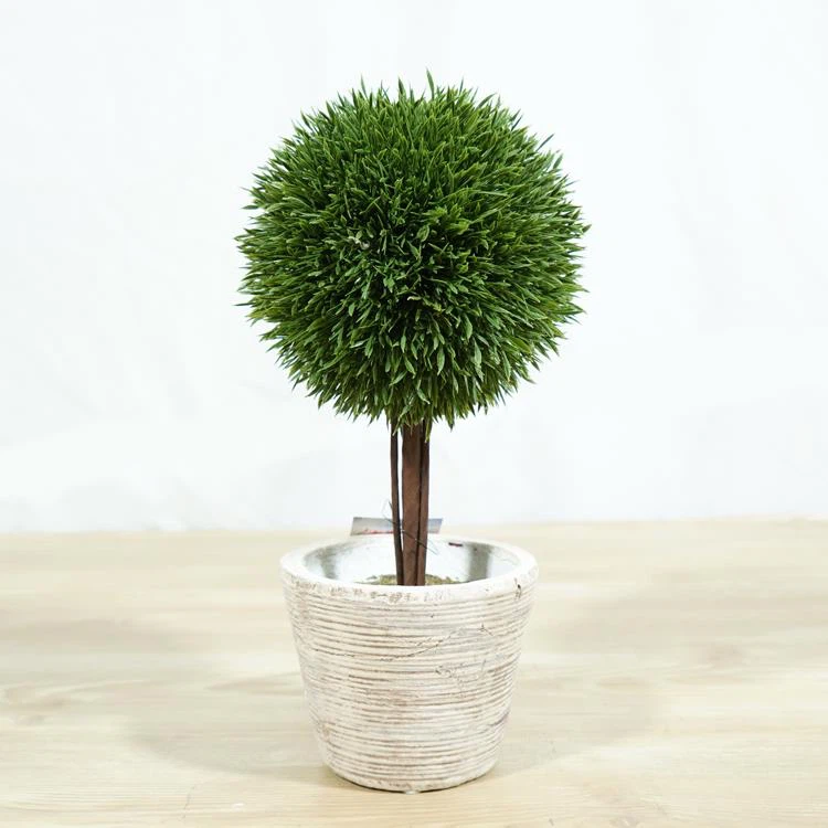 13 Tall Faux Grass Topiary Potted Plants Mini Wedding Decorations 13 Tall Faux Grass Topiary Potted Plants Mini Wedding Decorations