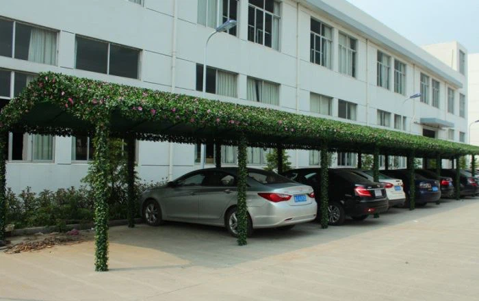 HAC plant wall for outdoor carport 