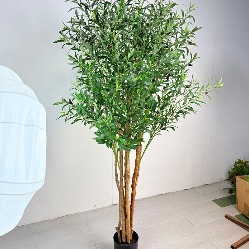 Artificial Olive Plant In Pot factory