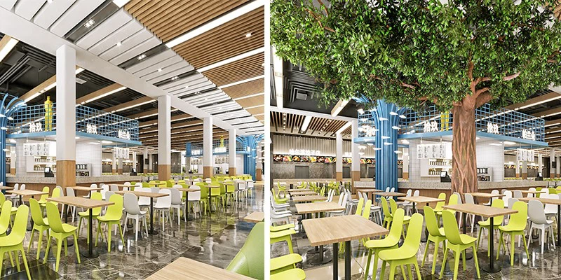 column covering trees column covering trees