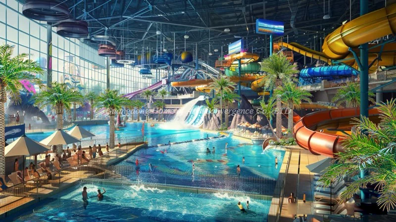 Large fake palm trees for water park Large fake palm trees for water park