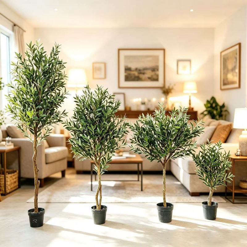 Realistic Faux Olive Plant