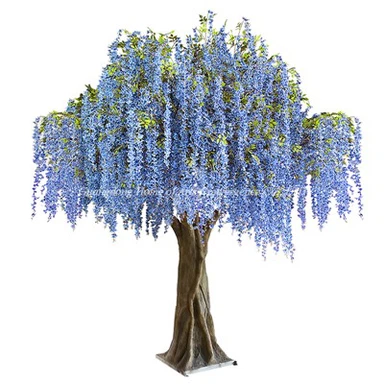 Faux Blue Wisteria Tree