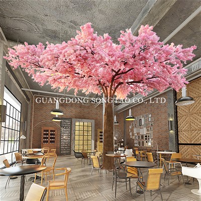 Large Lifelike Artificial Cherry Tree