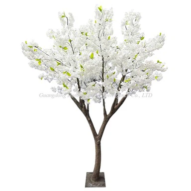 White Simulation Cherry Blossom Tree