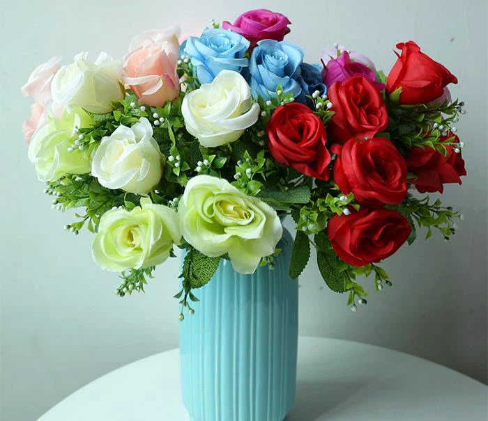 Artificial Silk Rose Flower