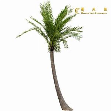 Artificial Curved Coconut Tree