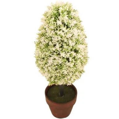 White Artificial Topiary Tree