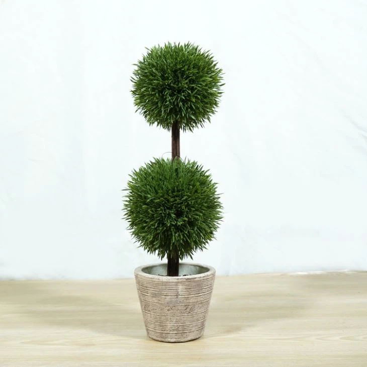 9 Inch Tall Artificial Plastic Mini Plants Unique Fake Fresh Green For Hotel Decor