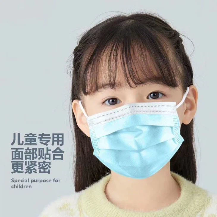 3 Ply Filter Child Protection Disposable Face Mask Kids