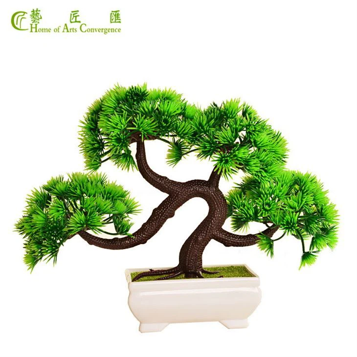 Artificial Bonsai Plant Guest Greeting Pine