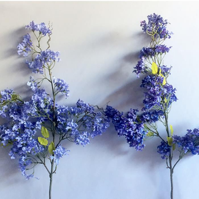Fake Blossom Tree For Interior Decoration Blue