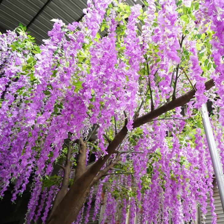 Giant Artificial Hanging Wisteria Trees For Wedding