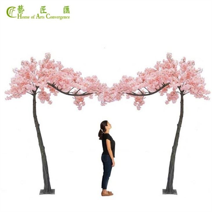 Indoor Silk Artificial Sakura Cherry Blossom Tree