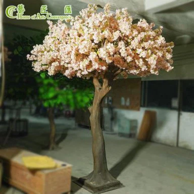 Handmade Light Pink Fake Blossom Tree