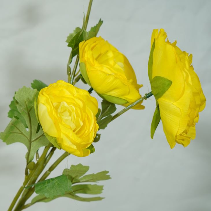 Yellow Artificial Lotus Road Flower