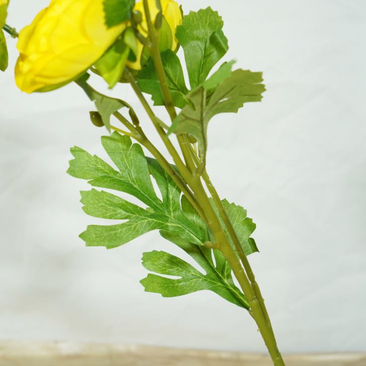 Yellow Artificial Lotus Road Flower