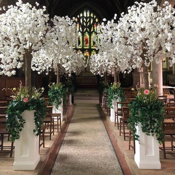 Faux Weeping Cherry Trees For Centerpieces